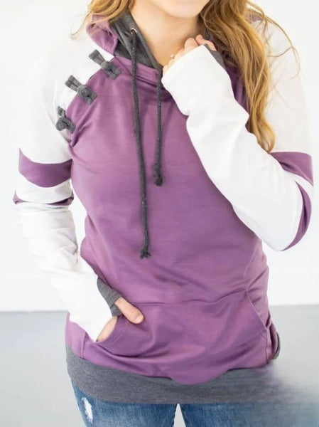 Levoire | Sweat À Capuche À Manches Longues Pour Grandes Tailles Design Confortable Lilas