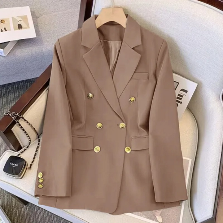 Levoire | Blazer À Double Boutonnage Pour Femmes Braun