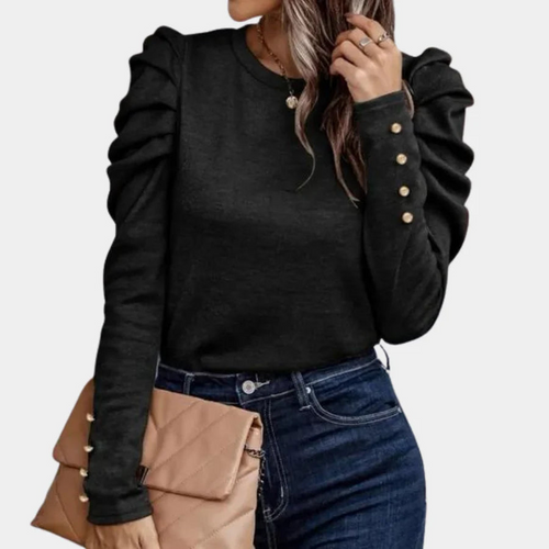 Levoire | Chemisier Femme Chemisier Simple Top Avec Manches Bouffantes Pour Femmes