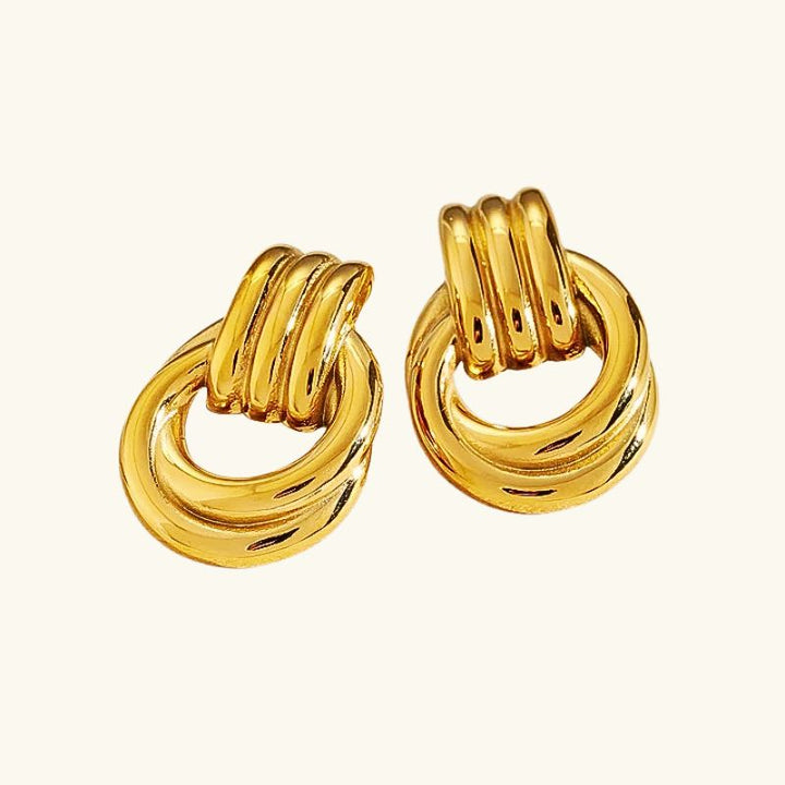 Levoire | Boucles D'Oreilles Empilées Or Et Argent Or Longueur : 31 mm