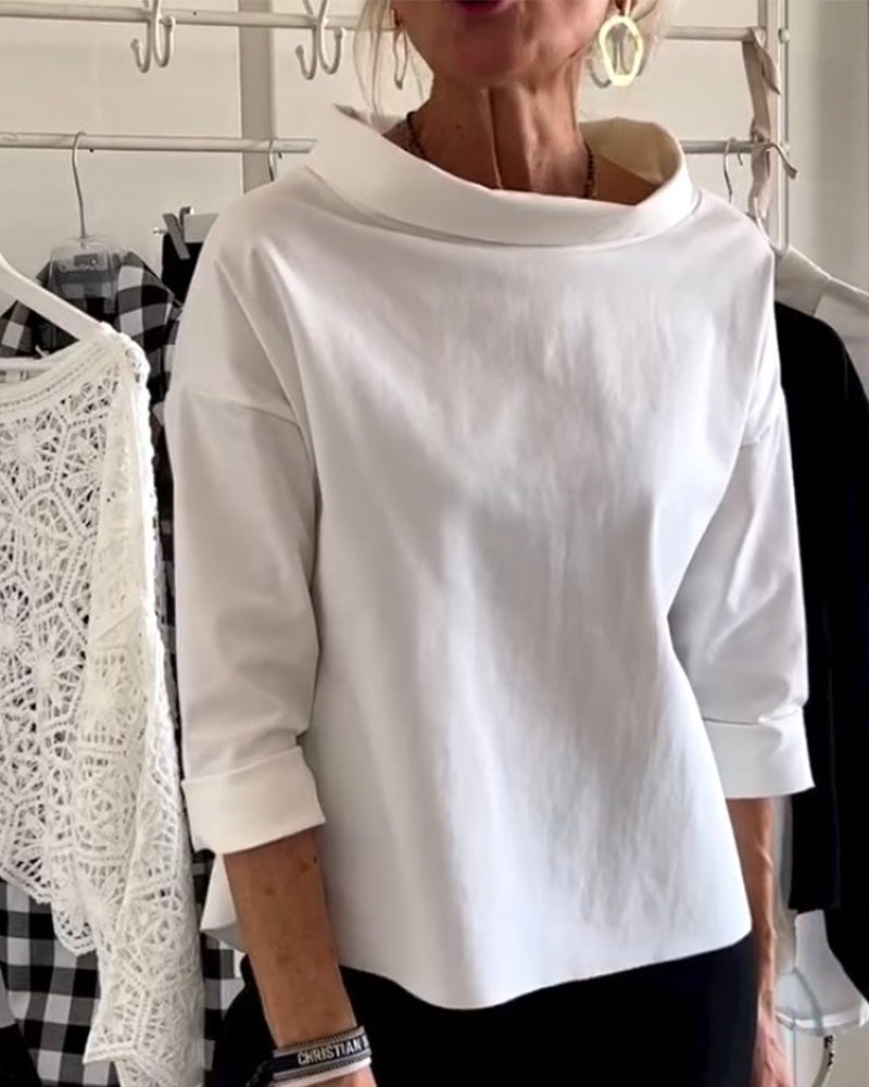 Levoire | Simple Élégant Chemisier Blanc