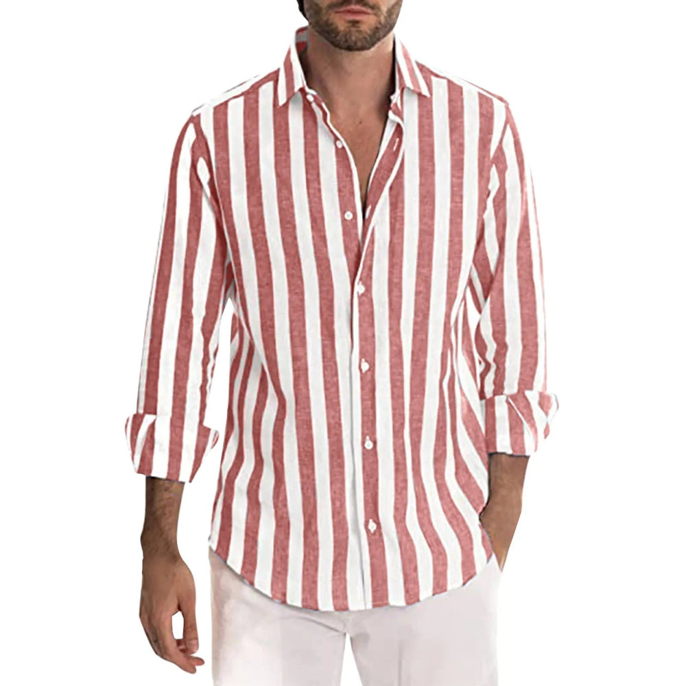 Levoire | Chemise En Lin Rayée Rosa