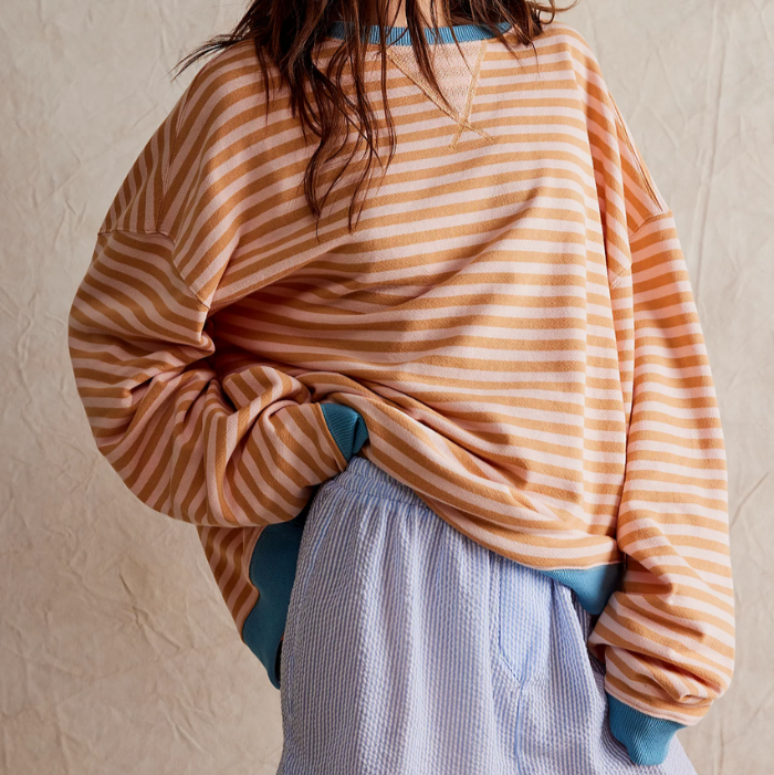Levoire | Pull Style Décontracté Orange