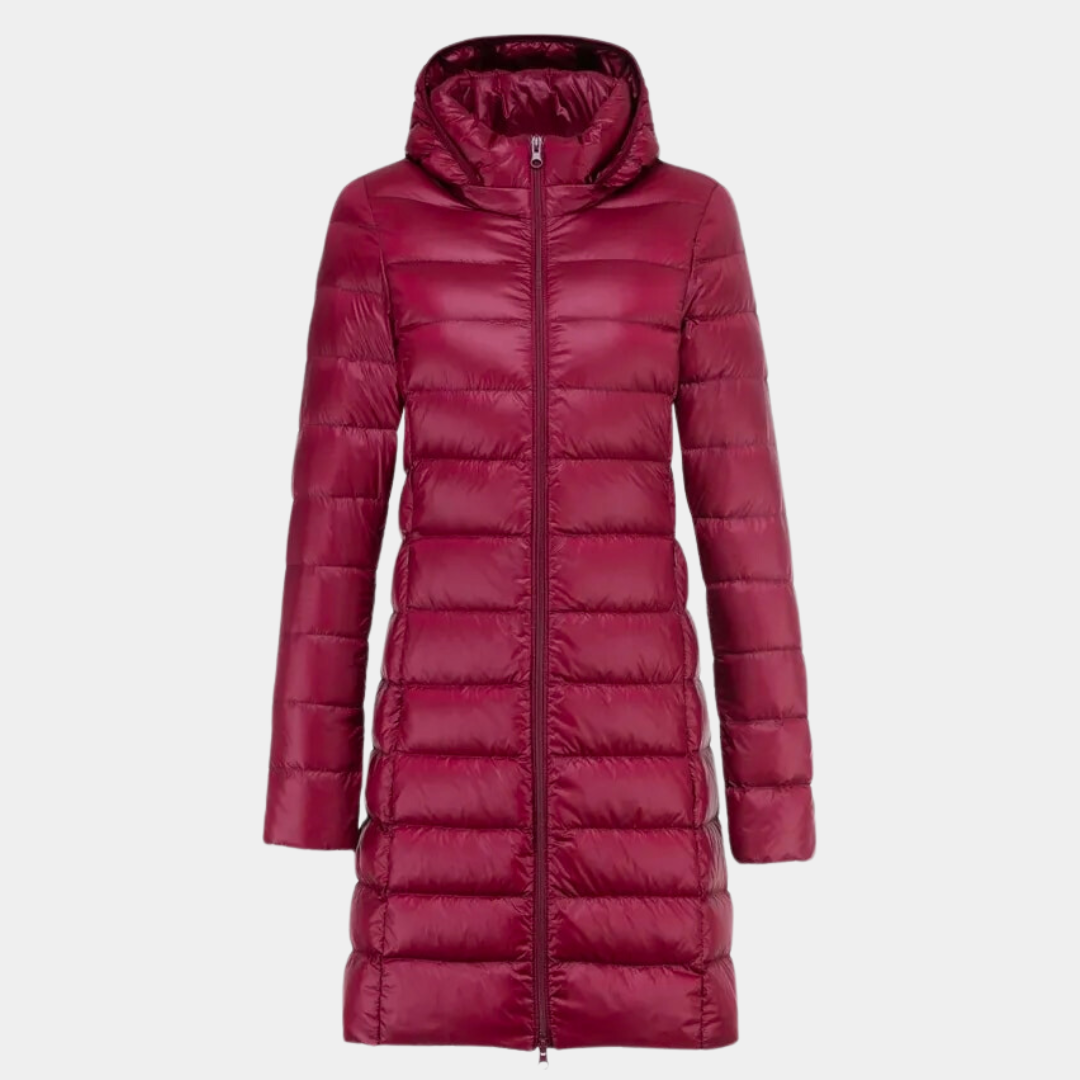 Levoire | Veste À Doudoune Longue Ultralégère Et Imperméable Rot