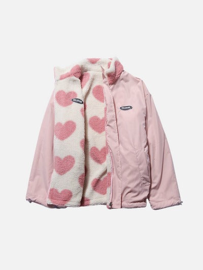 Levoire | Veste À Manches Longues Bidimensionnelle Avec Fermeture Éclair Rosa