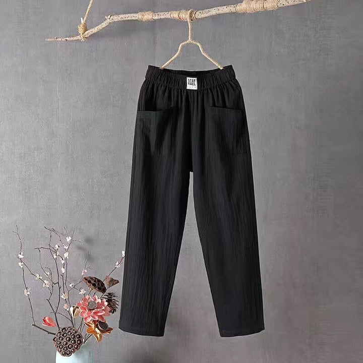 Levoire | Pantalon En Lin Chic Noir