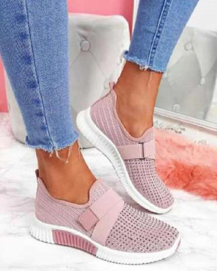 Levoire | Baskets D'Une Couleur Avec Des Perforations Chaudes Lila