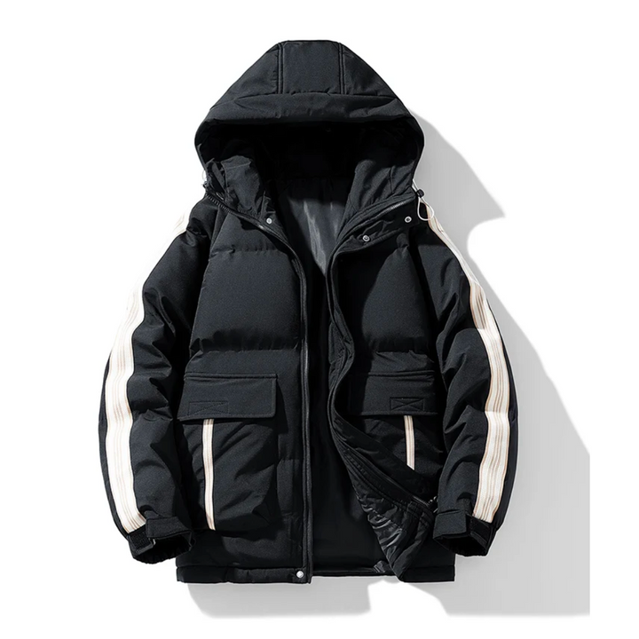 Levoire | Veste Puffer À Manches Longues Imperméable Avec Fermeture Éclair Noir