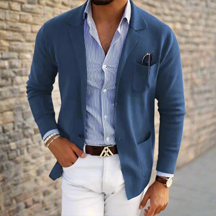 Levoire | Veste Pour Hommes Avec Coupe Classique Et Fermeture À Bouton