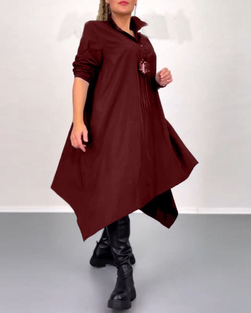 Levoire | Robe À Coupe Irrégulière Bordeaux