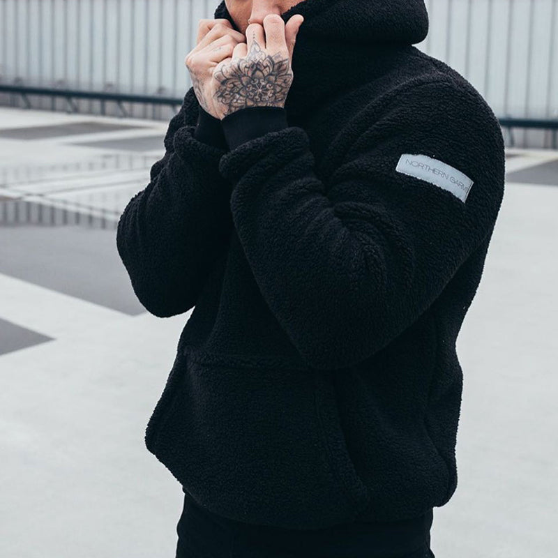 Levoire | Sweat À Capuche Doux Pour Hommes Noir