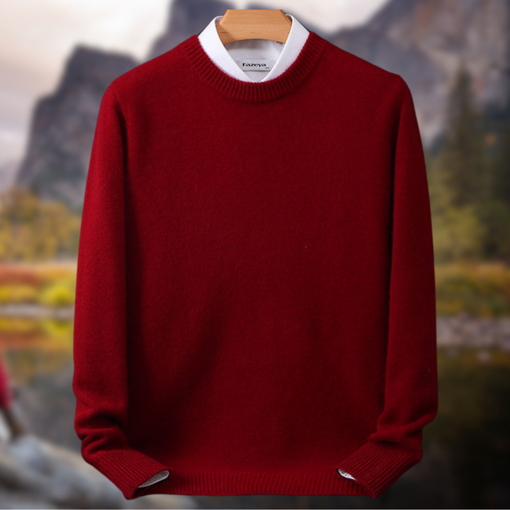 Levoire | Doux Et Élégant Pull Bordeaux