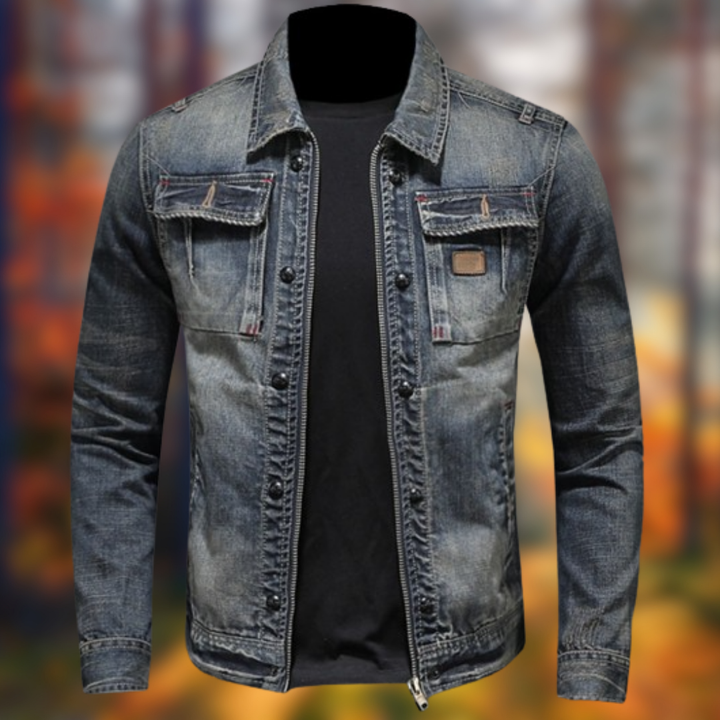 Levoire | Veste en Jean style rétro Blu Jeans