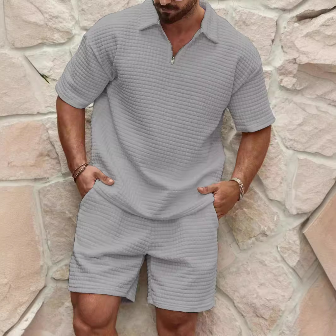 Levoire | Ensemble Pour Hommes En Coton Gris
