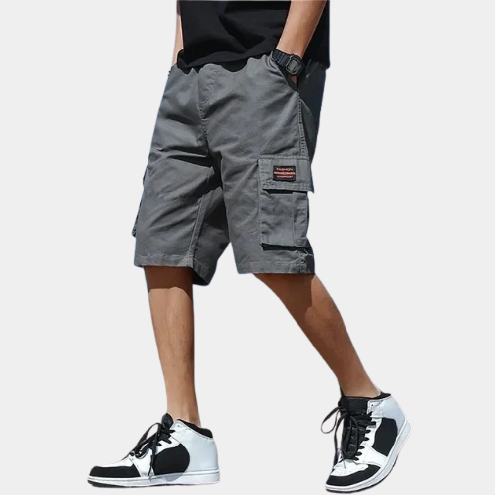 Levoire | Shorts cargo tendance pour hommes été pantalon court pour hommes Gris