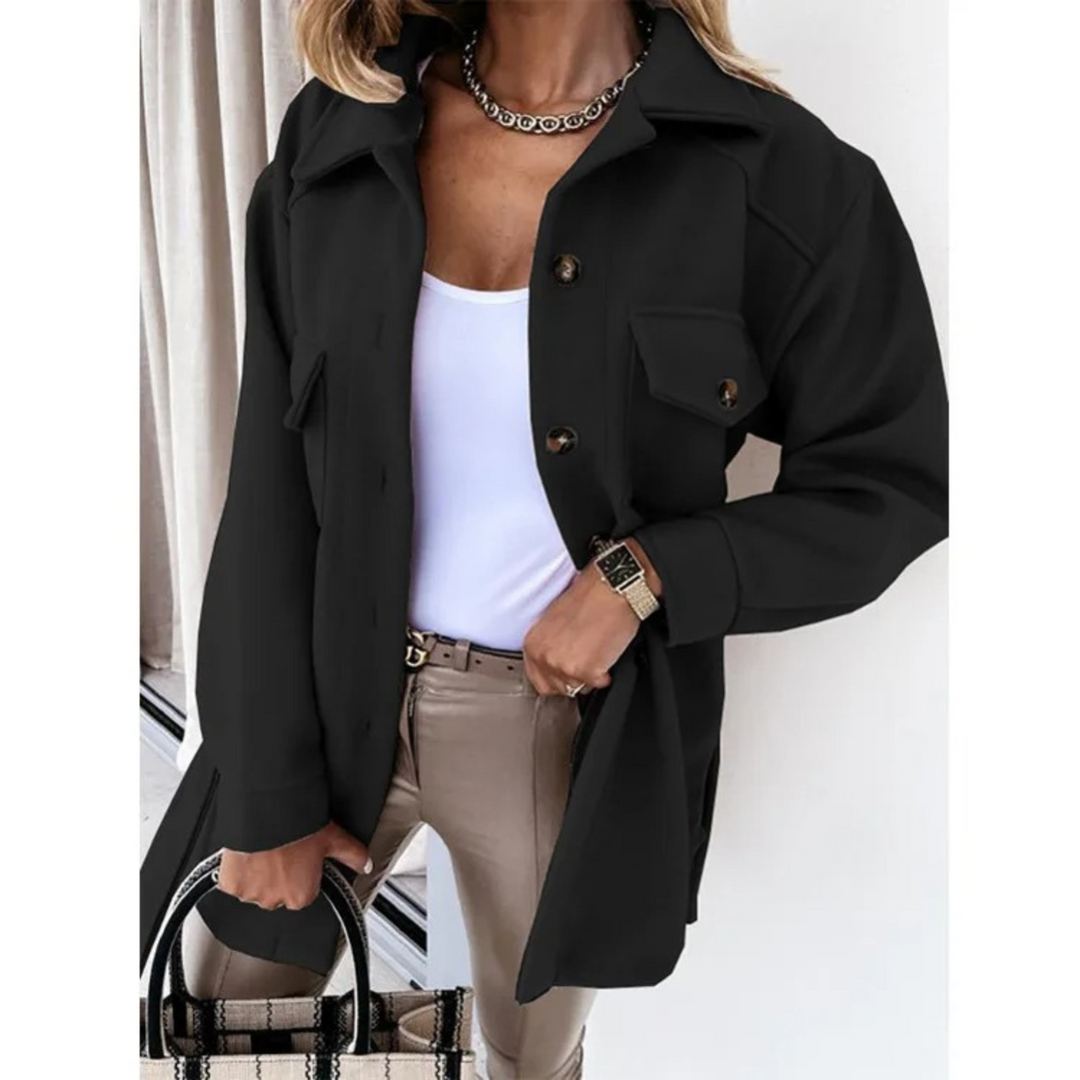 Levoire | Veste De Vendange Décontractée Avec Poches Noir