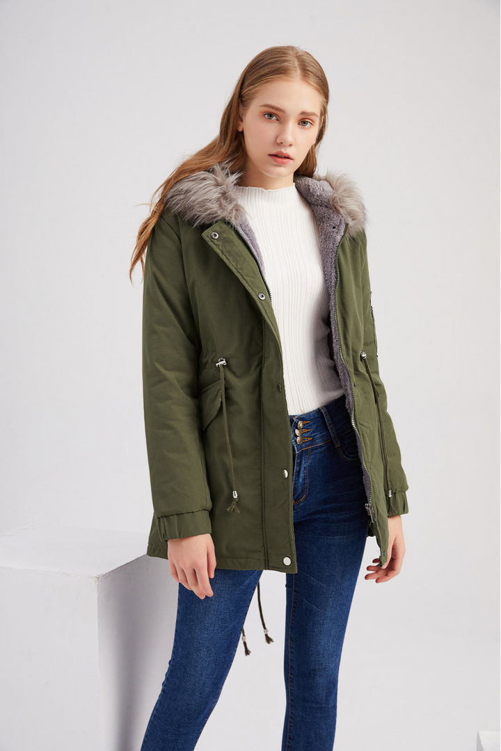 Levoire | Parka Femmes Capuche Vert