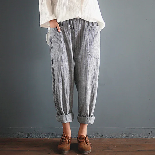 Levoire | Pantalons En Coton-Lin Yli Koko