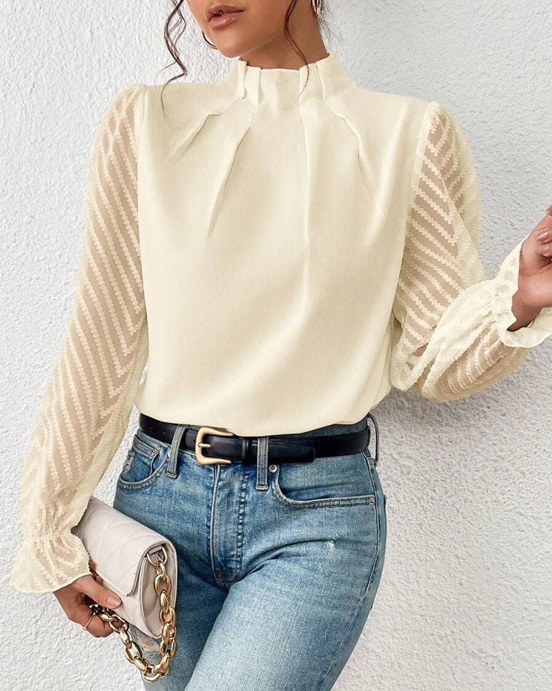 Levoire | Chemise À Manches Longues Et Motif En Vagues