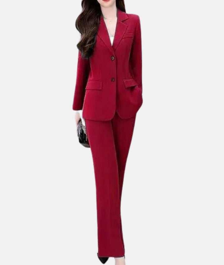 Levoire | Combinaison Élégante Avec Blazer Cintré Rot