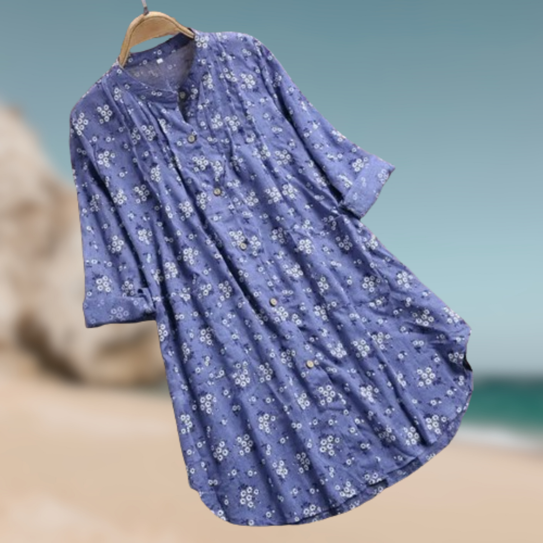 Levoire | Chemisier floral décontracté Blu