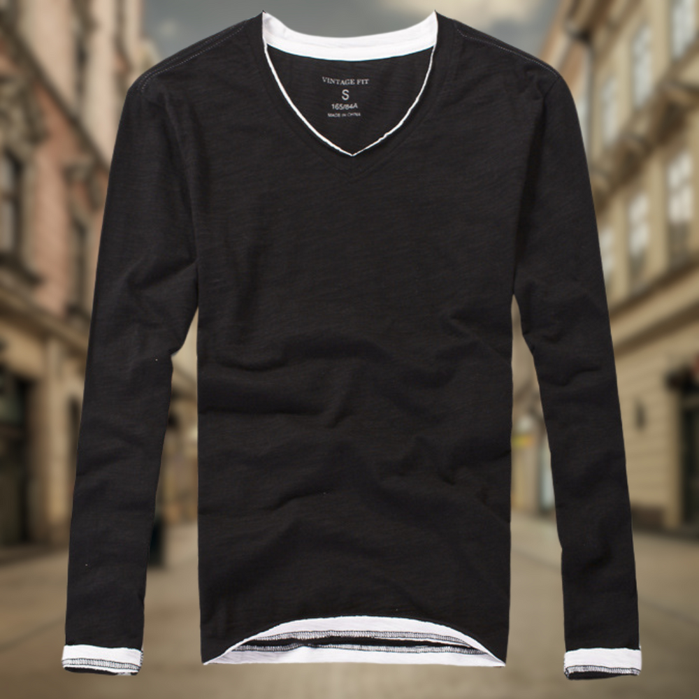 Levoire | Pull léger à manches longues Nero