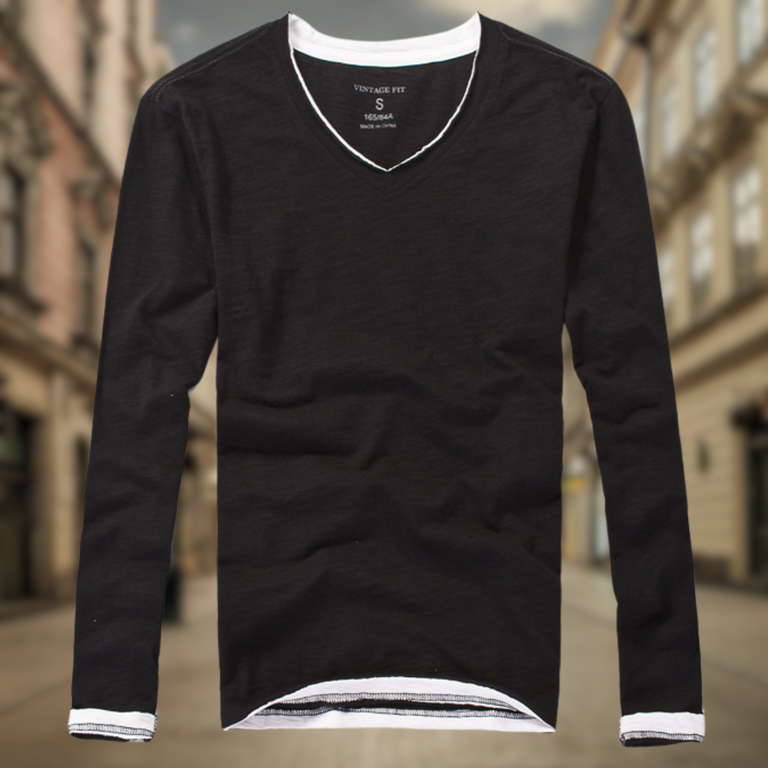 Levoire | Pull léger à manches longues Nero