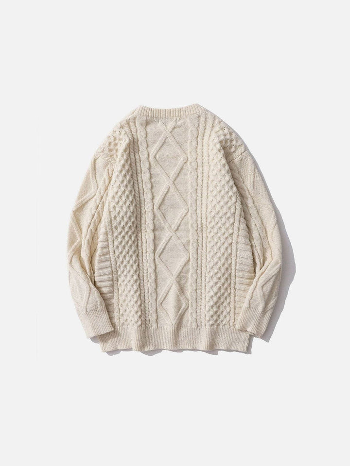 Levoire | Pull Texturé À Col Rond Et Manches Longues