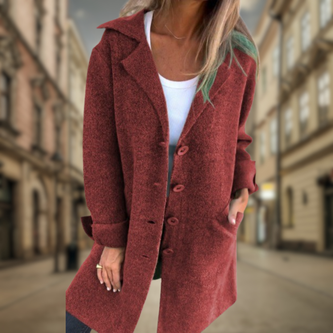 Levoire | Veste trench d'automne Rosso Bordeaux