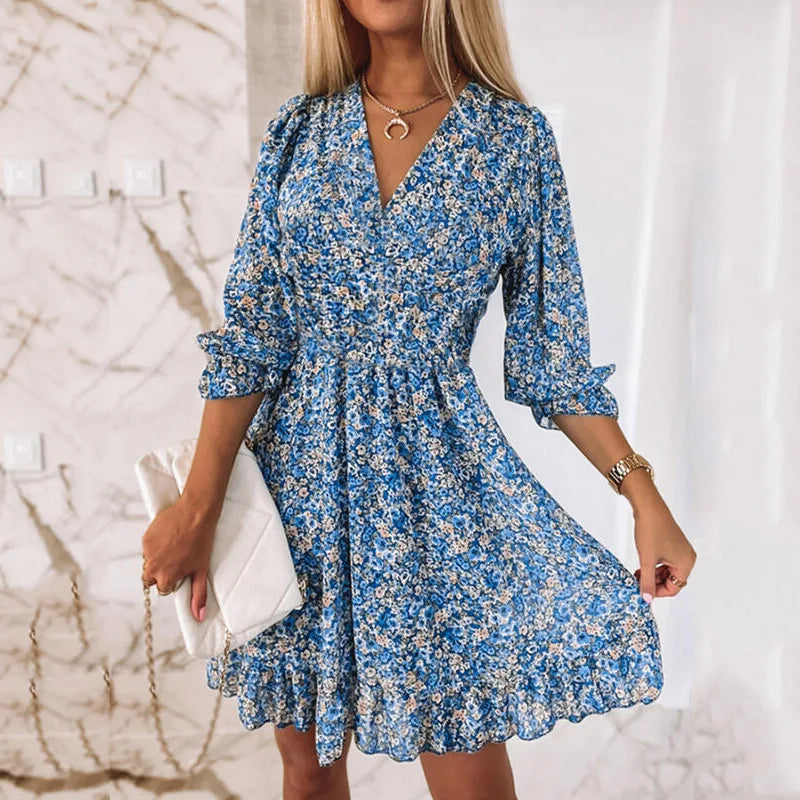 Levoire | Robe Kukkamekko pour Femmes Bleu