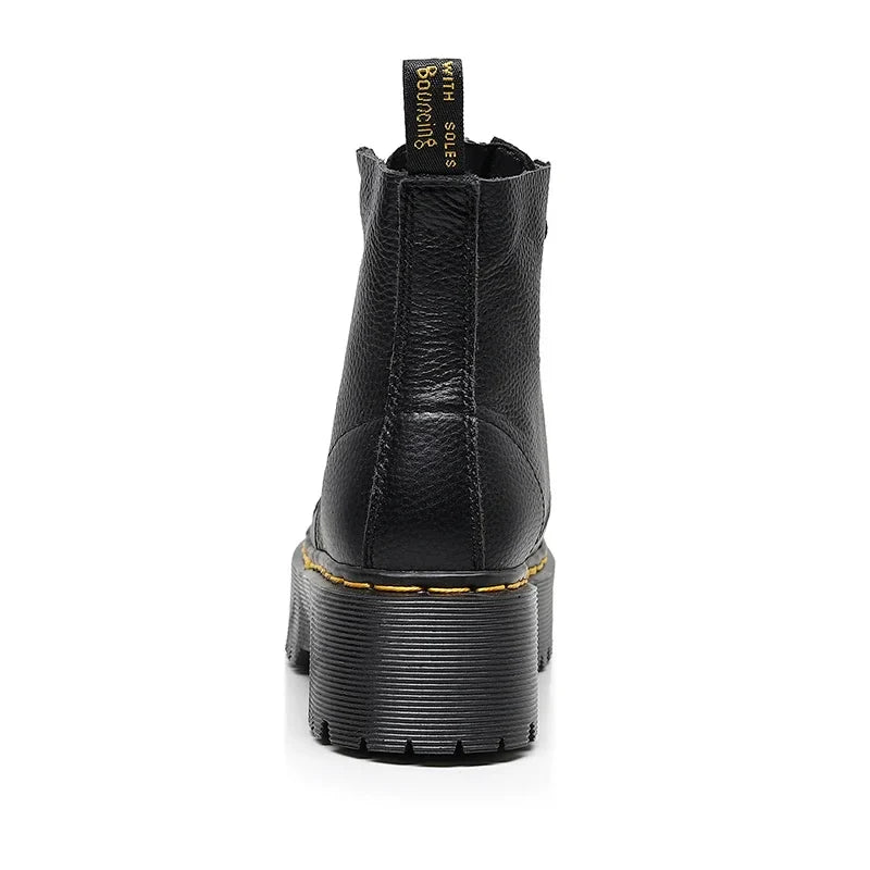 Levoire | Bottes Femme Avec Semelle Plateforme Et Système De Laçage Élégant, Idéal Pour Une Utilisation Quotidienne