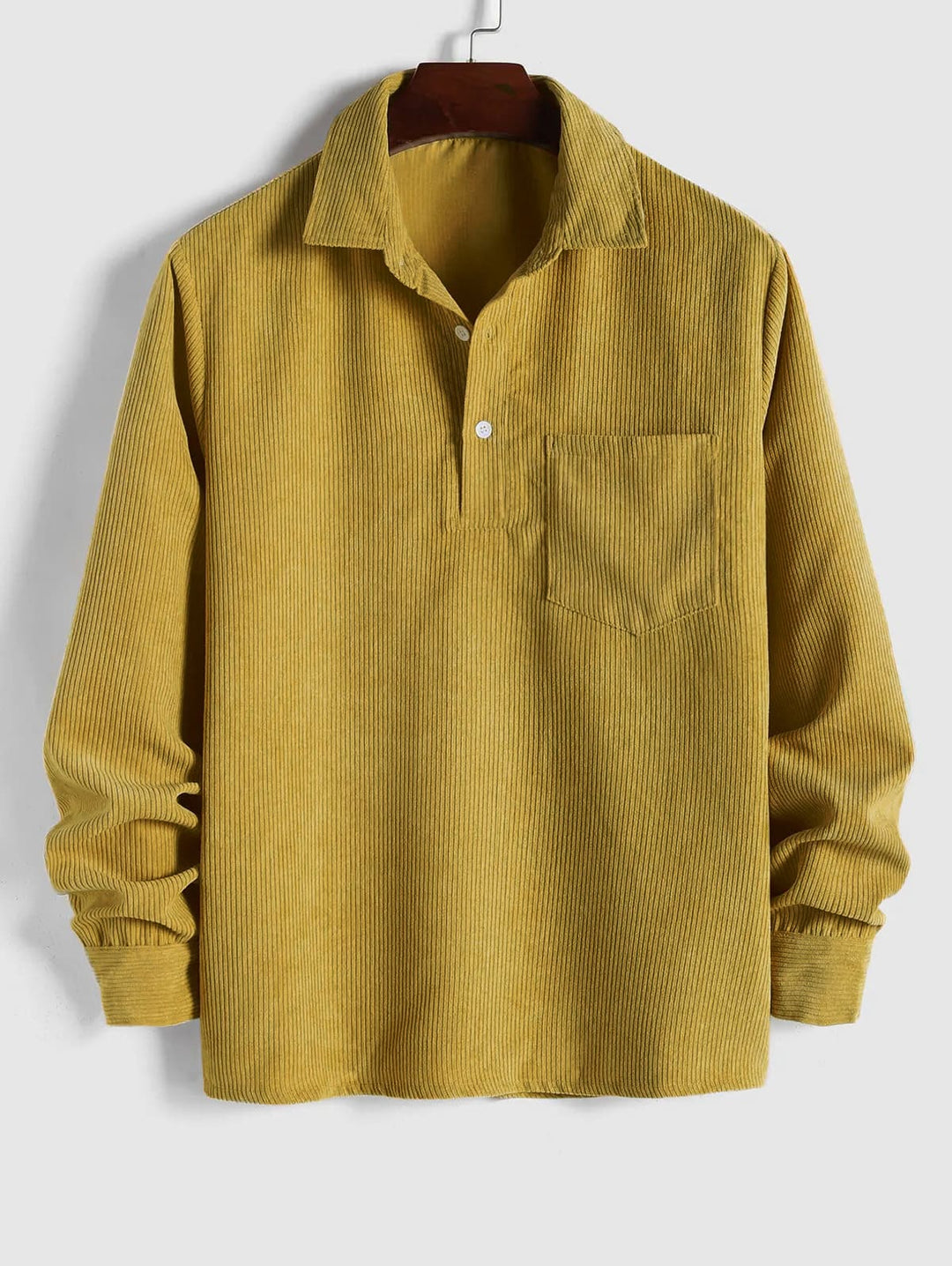 Levoire | Polo à Manches Longues Élégant pour Hommes JAUNE