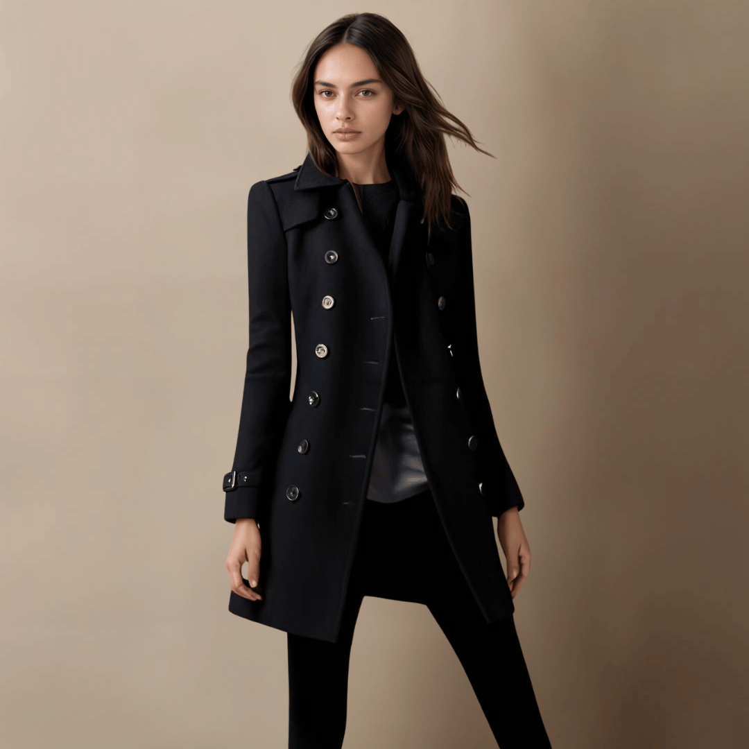 Levoire | Manteau D'Hiver Élégant Pour Femmes Noir