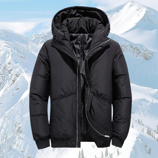 Levoire | Veste à capuche à manches longues zippée Noir