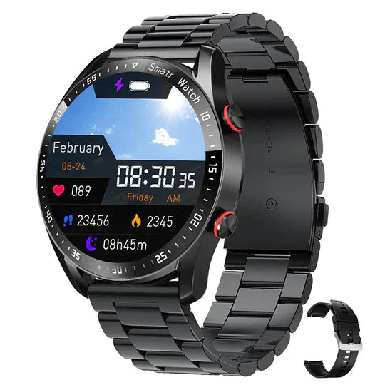 Levoire | Montre intelligente multifonction Acier noir