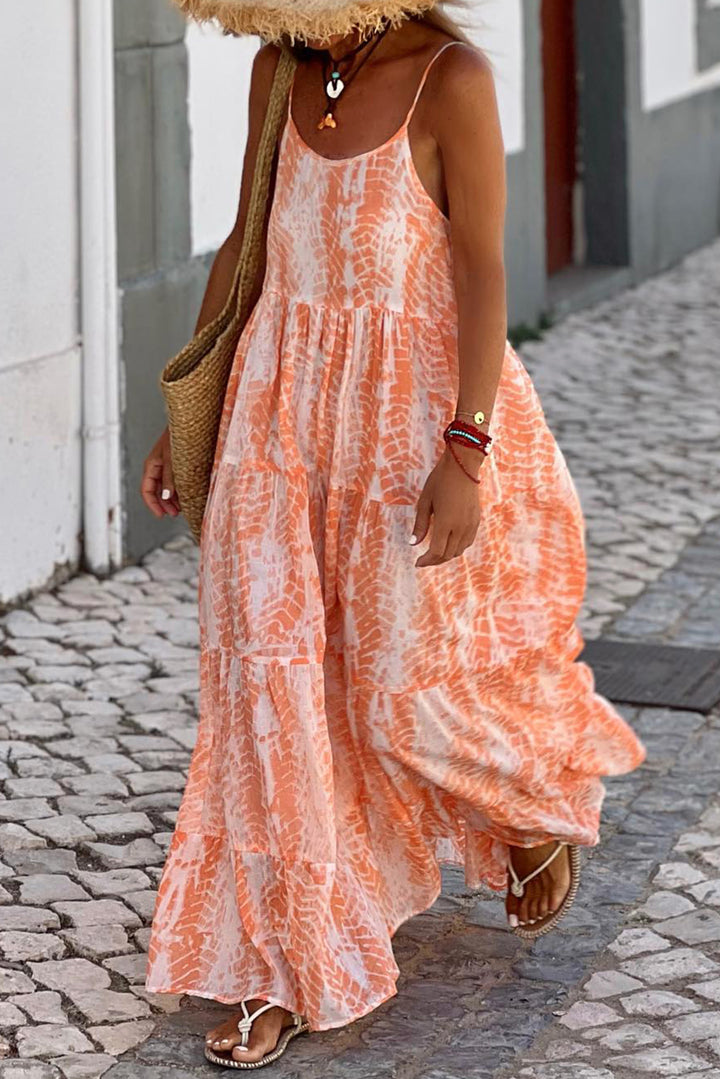 Levoire | Robe Hoop Imprimée Avec Col Ronde
