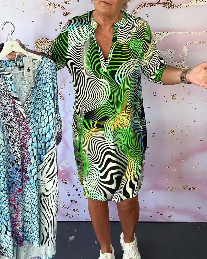 Levoire | Robe à motifs variés