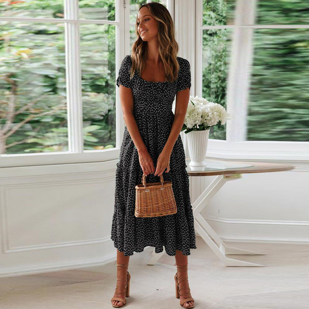 Levoire | Robe Bohème Confortable Noir