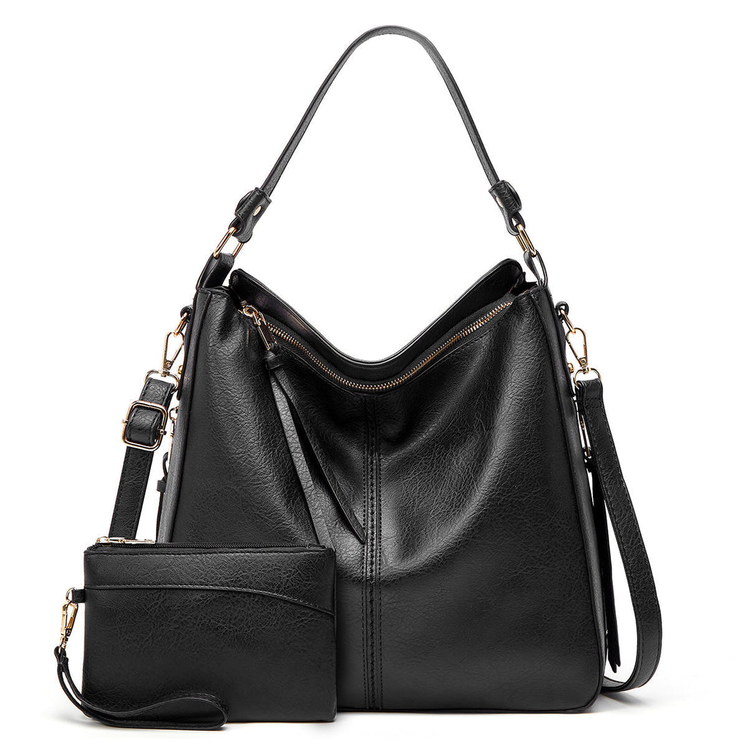 Levoire | Sac En Cuir Avec Grande Capacité Et Poches Latérales Set noir
