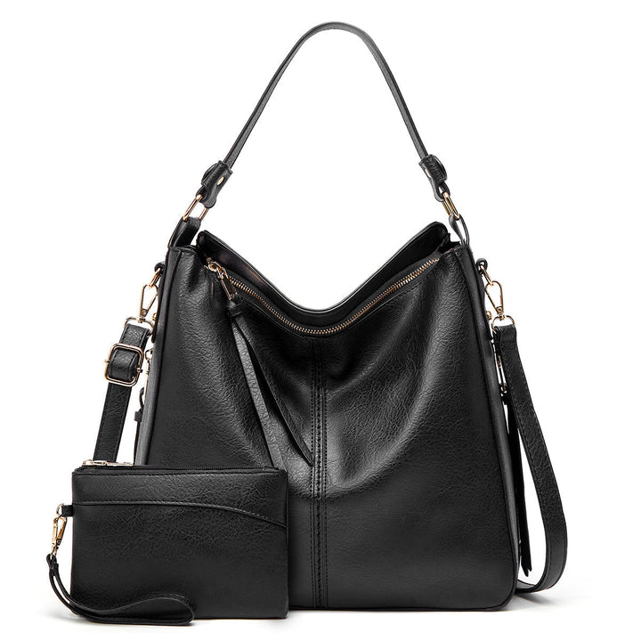 Levoire | Sac En Cuir Avec Grande Capacité Et Poches Latérales Set noir