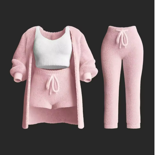 Levoire | Ensemble Confort Lux Gilet, Soutien-Gorge, Shorts, Pantalons Et Chaussettes