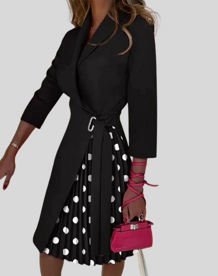 Levoire | Robe Blazer À Pois Points noirs