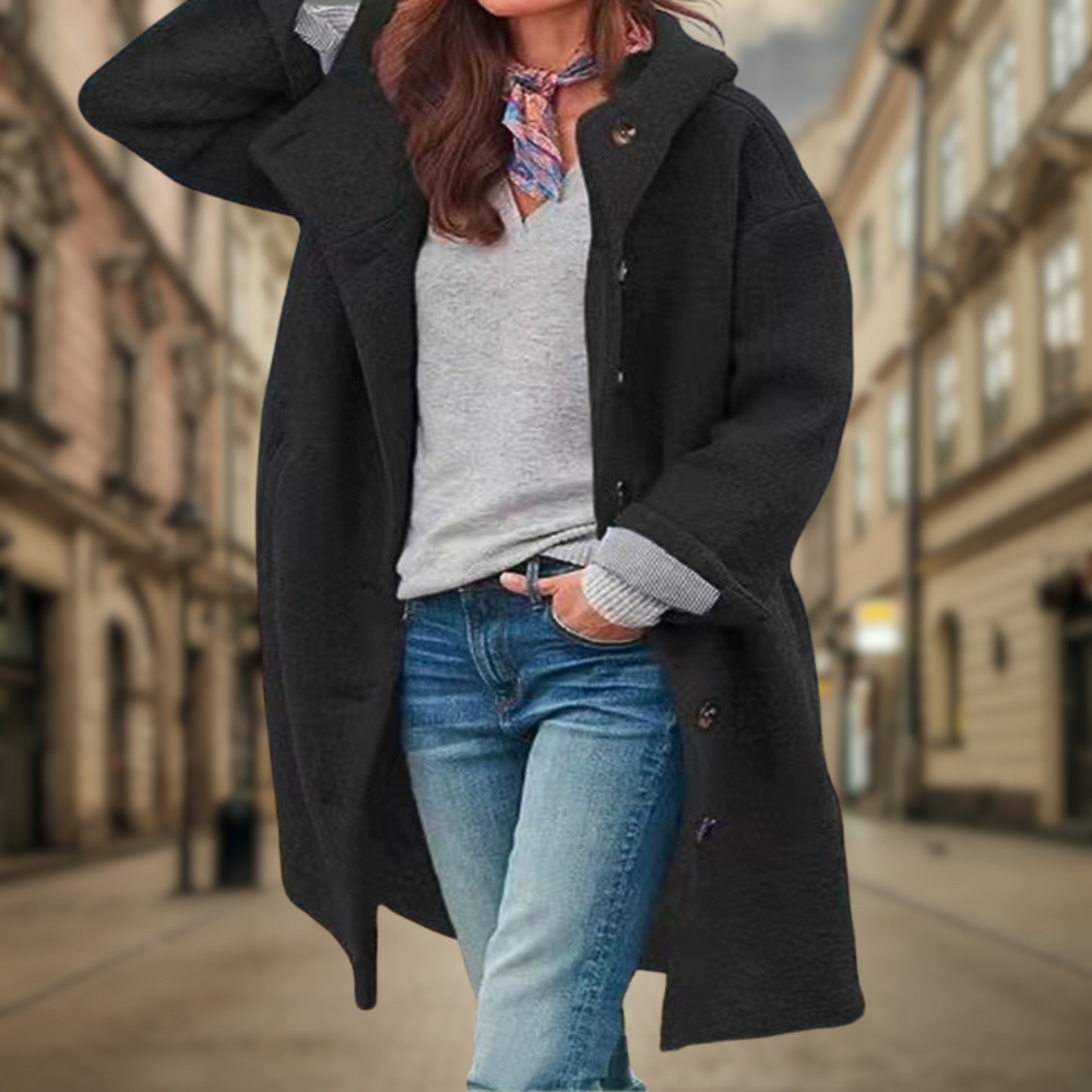 Levoire | Manteau d'automne élégant Nero