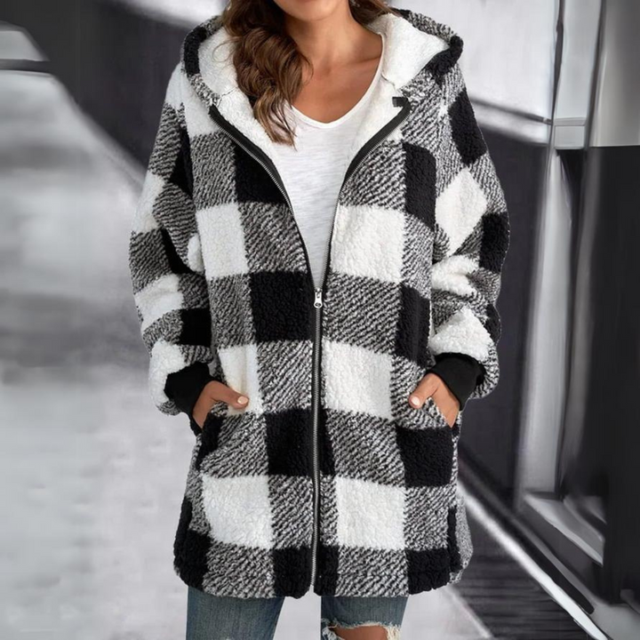 Levoire | Hoodie Surdimensionné Avec Doublure En Fausse Fourrure Pour Femmes Noir