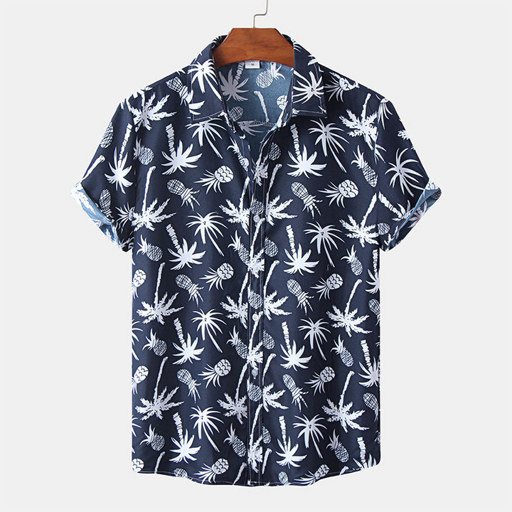 Levoire | Polo Chic Pour Hommes Manches Courtes Marine bleu