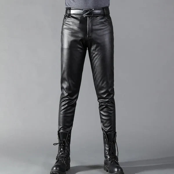 Levoire | Pantalon en cuir vintage pour hommes coupe confortable 2XL