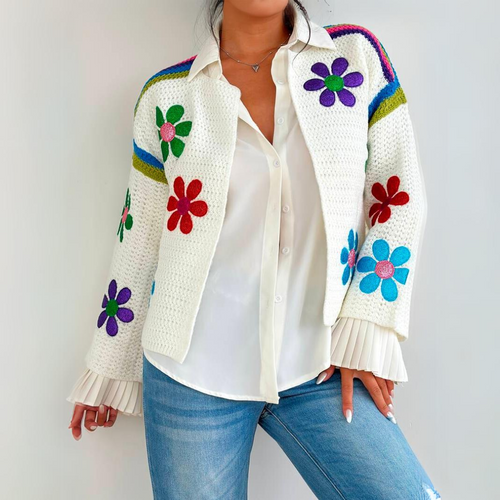 Levoire | Chaud Veste À Fleurs Brodée