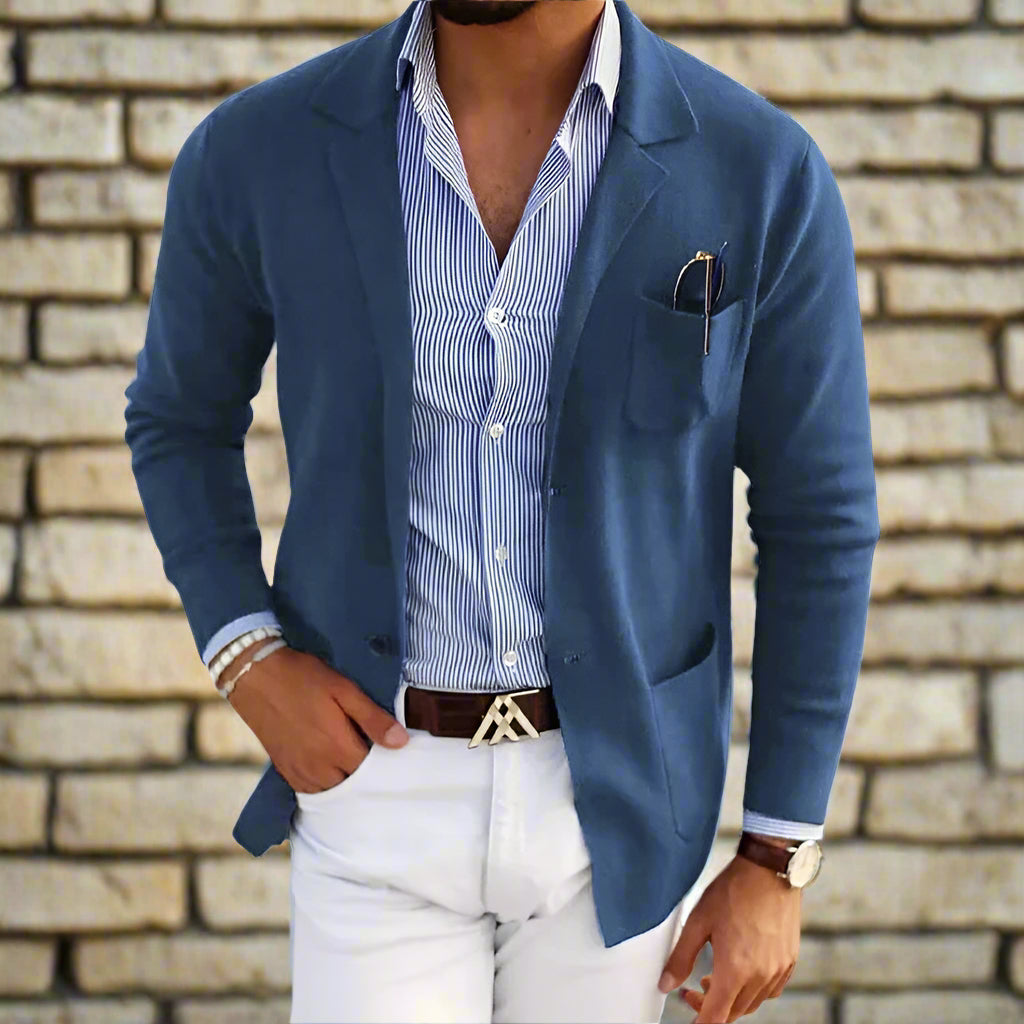 Levoire | Veste Pour Hommes Avec Coupe Classique Et Fermeture À Bouton