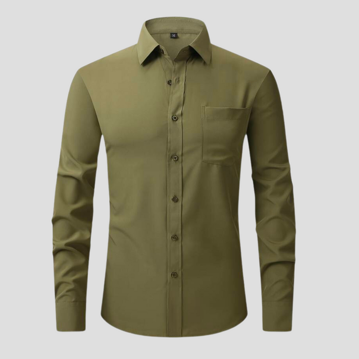 Levoire | Chemise De Business Sans Repassage Vert