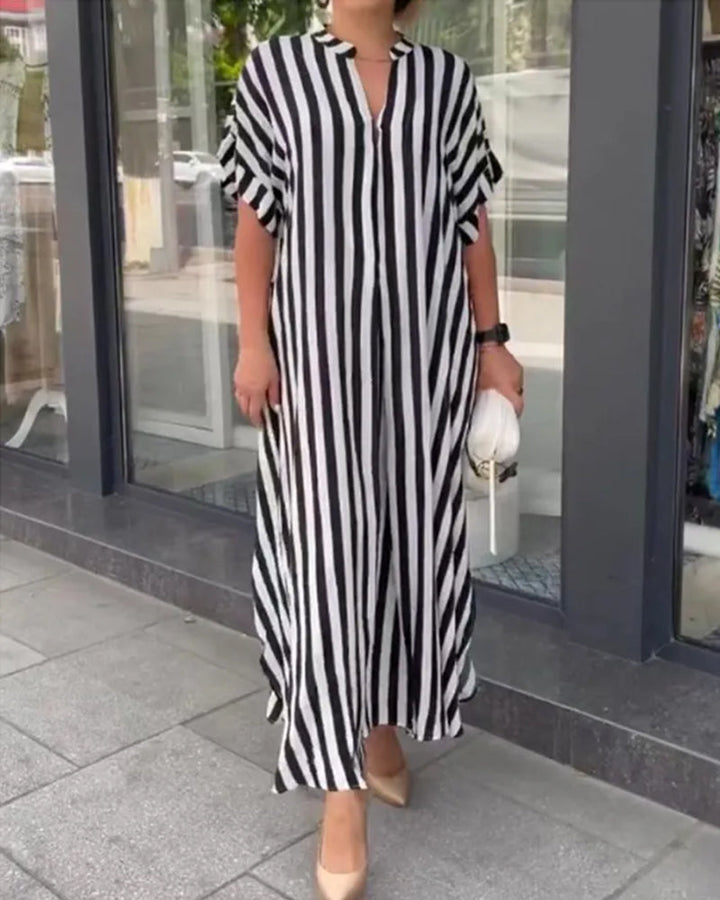 Levoire | Robe rayée pour femme Noir